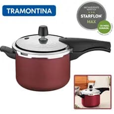 Panela de Pessão 4,5L Tramontina Antiaderente Starflon Max Alumínio