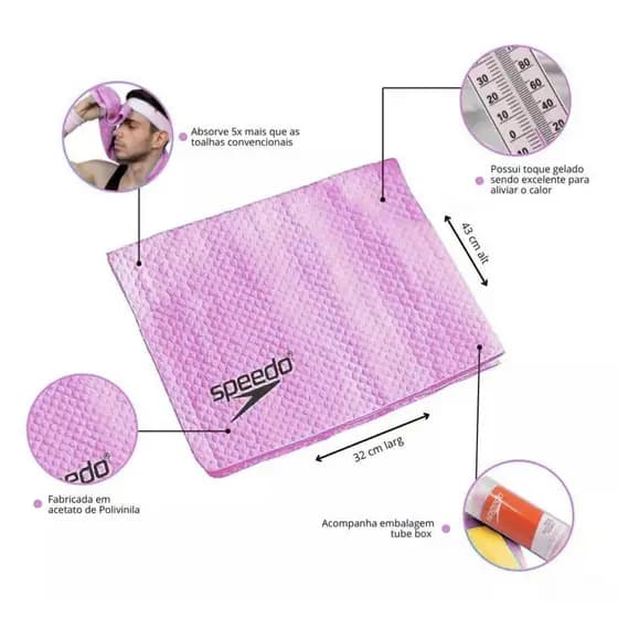 Toalha Esportiva Speedo SPEED Dry Towel