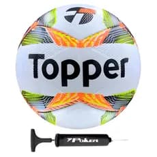 Kit Bola Futsal Topper Slick 24 Oficial + Bomba de Ar