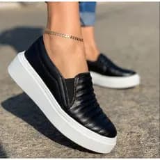 SLIP ON TENDÊNCIA INVERNO CONFORTÁVEL - Calçado fechado ideal para trabalho e passeio