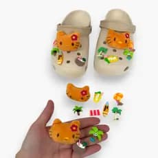 Botons Pins Para sapato diversas cores e personagens Decore do seu estilo Personalizado
