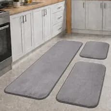 Jogo de Tapete para Cozinha Sala 3 Peças Varias cores Passadeira antiderrapante Decorativo ll Piso