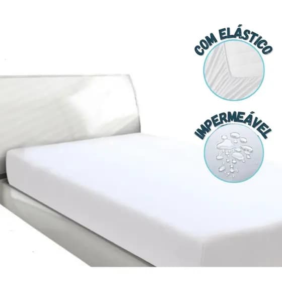 Kit 2 Capa Proteção Colchão Solteiro Impermeável Antiácaro