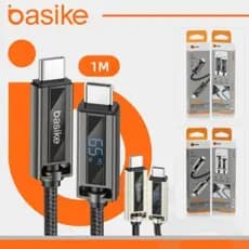 Cabo Reforçado Basike 65W USB-C para USB-C 1 Metro