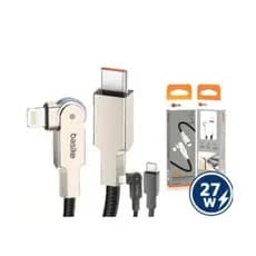 Cabo Basike 27W Type-C para iPhone (IP) Carga Rápida e Transferência de Dados