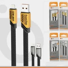 Cabo Lightning para iPhone Basike Rápido Resistente e Eficiente 12W 1 Metro