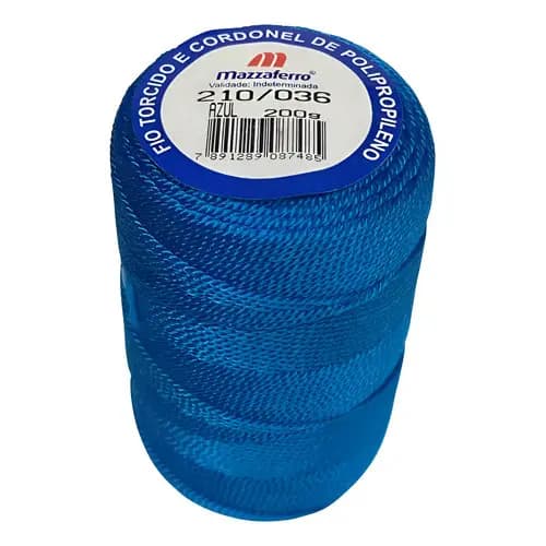 Fio Torcido Cordonel 210/036 Azul 200g Grilon Mazzaferro Azul