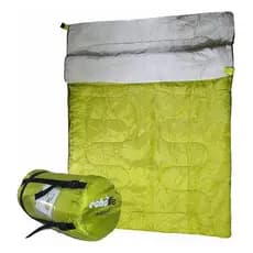 Saco De Dormir De Casal Echolife Night De +15ºc A +25ºc Verde Direita