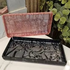 Bandeja Decorativa em Acrílico Cast Marmorizado Luxo10x20cm