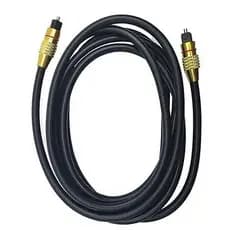 Cabo Óptico Xtrad  - 3 Metros - Preto e Dourado