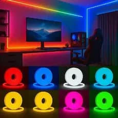 Fita LED Neon IP 67 Flex  5 metros impermeável  12V para Carro, Van,Caminhão, Casa