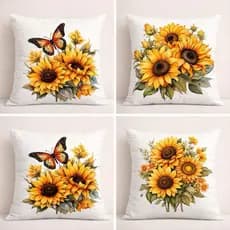 Kit 4 Capas de Almofada Decorativas 45x45 cm – Resistência e Elegância