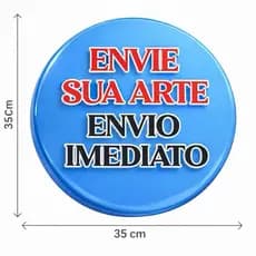 Painel Redondo em Tecido Sublimado 1,50m X 1,50m Personalizado Sua Arte