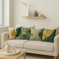 kit Capas Almofada 45x45 Estampa floral Exclusiva Efeito 3D sala quarto poltrona