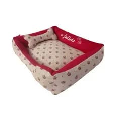 CAMA CAMINHA LUXO PET PERSONALIZADA BORDADAS COM ZIPER PARA CACHORRO E GATO (confirmar nome do pet))