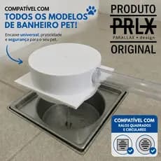 Adaptador de Ralo Compatível com Weasy Banheiro Pet Com Dreno Para Ralo 10x10 ou 15x15