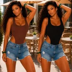 Body Feminino Cavado Suplex Premium Sem Bojo para Visual Sofisticado