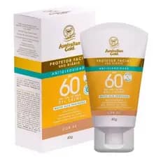 Protetor Filtro Solar Facial Australian Gold Com Base Uso Diário Toque Seco  Antioleosidade