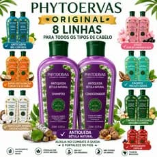 Kit Phytoervas Shampoo e Condicionador 250ml Original Antiqueda Cachos Lisos Hidratação-Sua Escolha