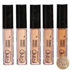 Corretivo Líquido Fand Cosméticos 8G Alta Cobertura Camufla Olheiras Manchas