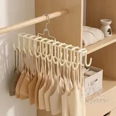 Kit Cabides de metal P/ Cintos Gravatas Cachecóis Sutiãs Colares Organizador 20 Ganchos