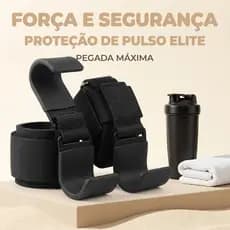 Cintas de treino, faixas de pulso com ganchos reforçados, adequadas para treino de ginásio e levantamento de peso.