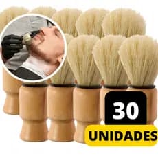 30 Pincel De Barbear Sintético Macio Para Barba Não Solta Pelo e Faz Muita Espuma Profissional