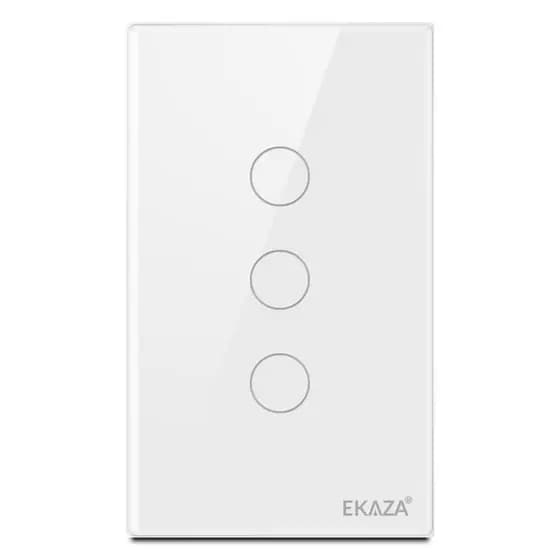 Ekaza Interruptor Inteligente Wifi vidro 2.5d 1,2,3,4 botão Touch Alexa Google home