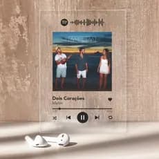 Placa Spotify Interativa Tamanho 10x15 - Com Suporte