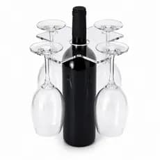 Suporte em Acrílico Porta Taças para Garrafa de Vinho