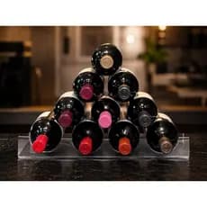 Suporte Organizador de Vinho em Acrílico Porta Garrafa