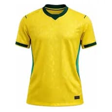 Camiseta Masculina Futebol Dry Fit com logos bordados Gola V Modelo do Momento 2026
