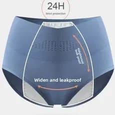 Calcinha Menstrual Feminina De Cintura Alta , Calça De Período Amplo , À Prova De Vazamento , Roupa Íntima Fisiológica D