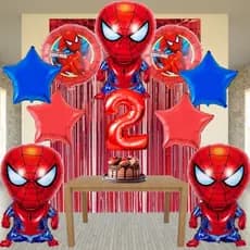 Kit Completo Balão Aranha Festa Infantil Aranha Aniversario Balões Escolha a Idade Ano Homem