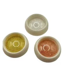 Kit com 3 Caviar Metal para enfeite de decoração Unhas
