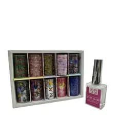 FOIL DE UNHA P Nail Art Com 10 Unidades e Cola de Foil Helen Color RGJ-3152