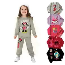 Kit C/ 3 Conjuntos Moletom Infantil Feminino de Inverno Menina