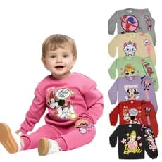 Kit 6 peças Conjunto Moletom Bebe Menina  Inverno Bebe Infantil Menina