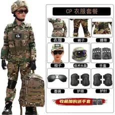Roupa de Camuflagem Infantil Roupa de Camuflagem Infantil Roupa de Camuflagem Infantil Estilo Outono Inverno