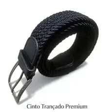Cinto Trançado Premium Unissex Ajuste Sem Furos Alta Qualidade