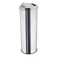 Lixeira Inox - FLIP TOP   80 Litros - Cozinha/ Escritório/ Banheiro/ Restaurante/ Escola/ Condomínios/ Parques/ Hospitais/ Empresas/ Bares