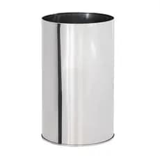 Lixeira Inox - Sem Tampa 50 Litros 30X70 - Cozinha / Banheiro/ Escritório/ Restaurante/ Escola/ Condomínios/ Parques/ Hospitais/ Empresas/ Bares