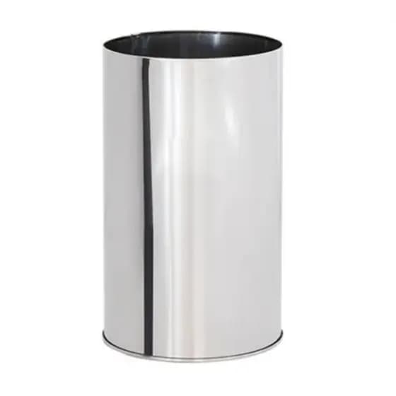 Lixeira Inox - Sem Tampa 40 Litros 30X60 - Cozinha / Banheiro/ Escritório/ Restaurante/ Escola/ Condomínios/ Parques/ Hospitais/ Empresas/ Bares