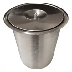 Lixeira de embutir Inox cozinha pia no granito 8 litros gourmet luxo