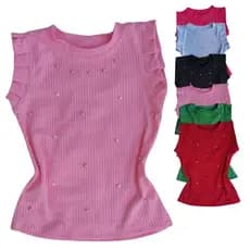 Blusa infantil menina Juvenil  malha canelada