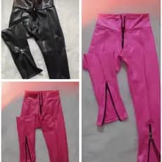 Calça Legging Infantil Juvenil 4 ao 12 Cirrê Reforçada com Ziper Meninas premium