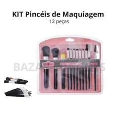 KIT Pincéis de Maquiagem 12 / 7 Peças