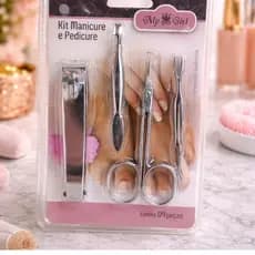 Kit Manicure e Pedicure Com 04 Peças Em Aço Inox | MY GIRL