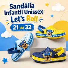 Babuche Infantil Menino Menina Chinelo Patrulha Canina Sandália Slide Leve Promoção Do 21 ao 32