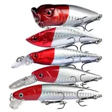 5pcs Iscas Mistas De Pesca Wobbler Crankbait Tackle Artificial Bait